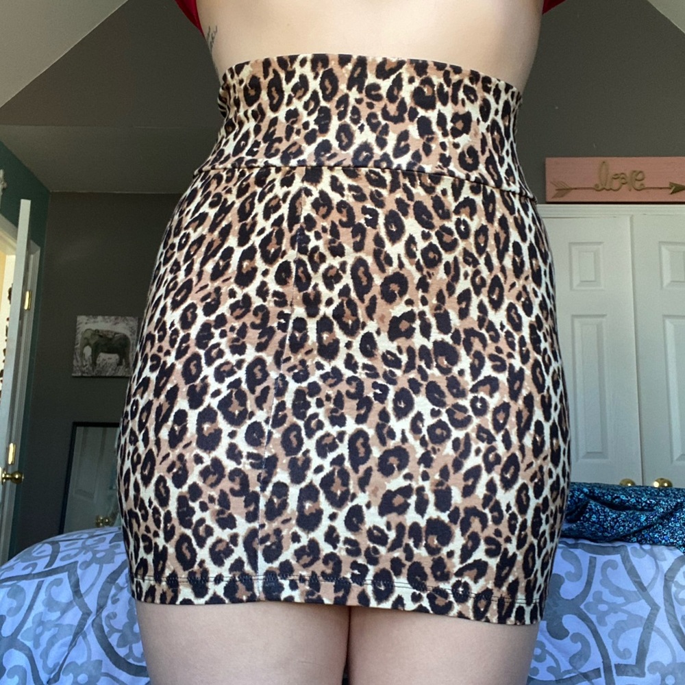 Cheetah Print Pencil Skirt